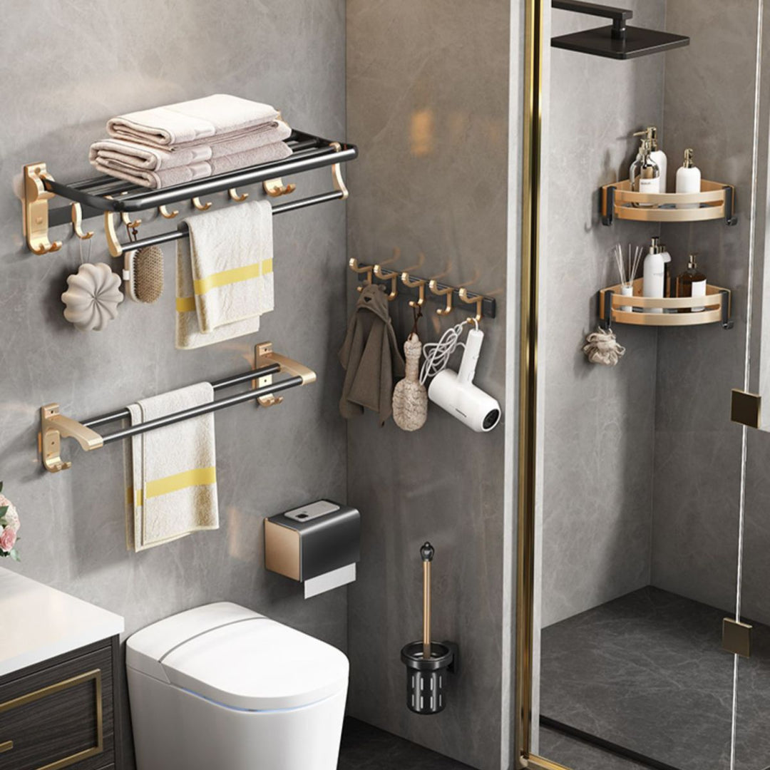 BowLift | 7-piece traditional bathroom accessory set aluminum bathroom accessory set
