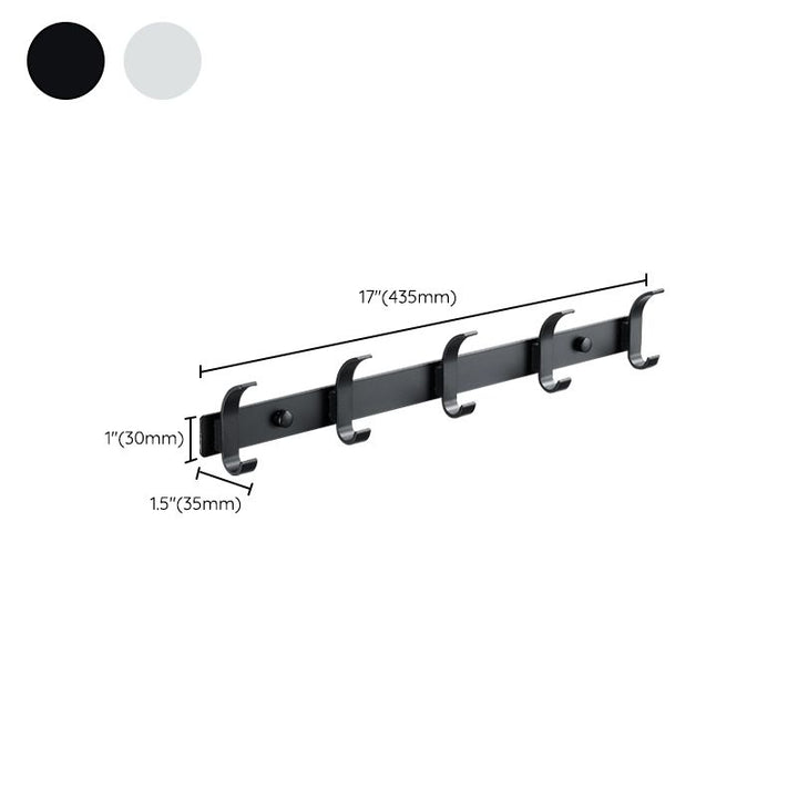 BowLift | Modern Bathroom Accessory Set Silver/Black Bathroom Accessory Kit