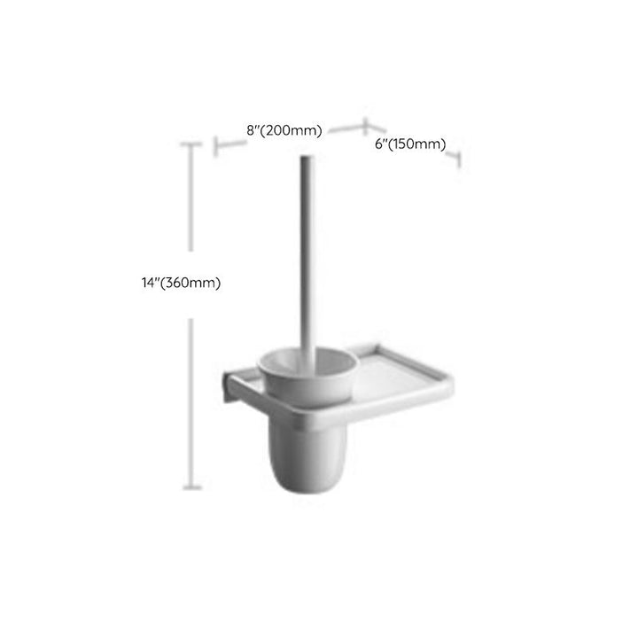 BowLift | Aluminium Bathroom Accessories Set Modern White Bathroom Accessories Set