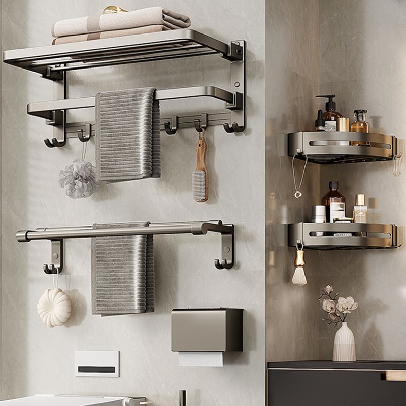 BowLift | Modern Towel Bar Bathroom Set Bathroom Shelf Bathroom Accessory Kit