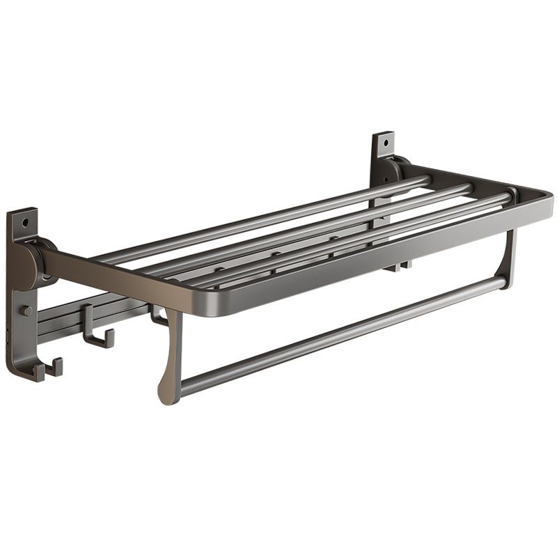 BowLift | Gray Aluminum Bathroom Accessory Set Contemporary Bathroom Shelf