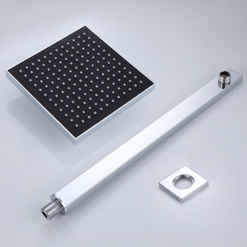 BowLift | Modern square fixed shower head with shower arm Wall-mounted shower head made of stainless steel