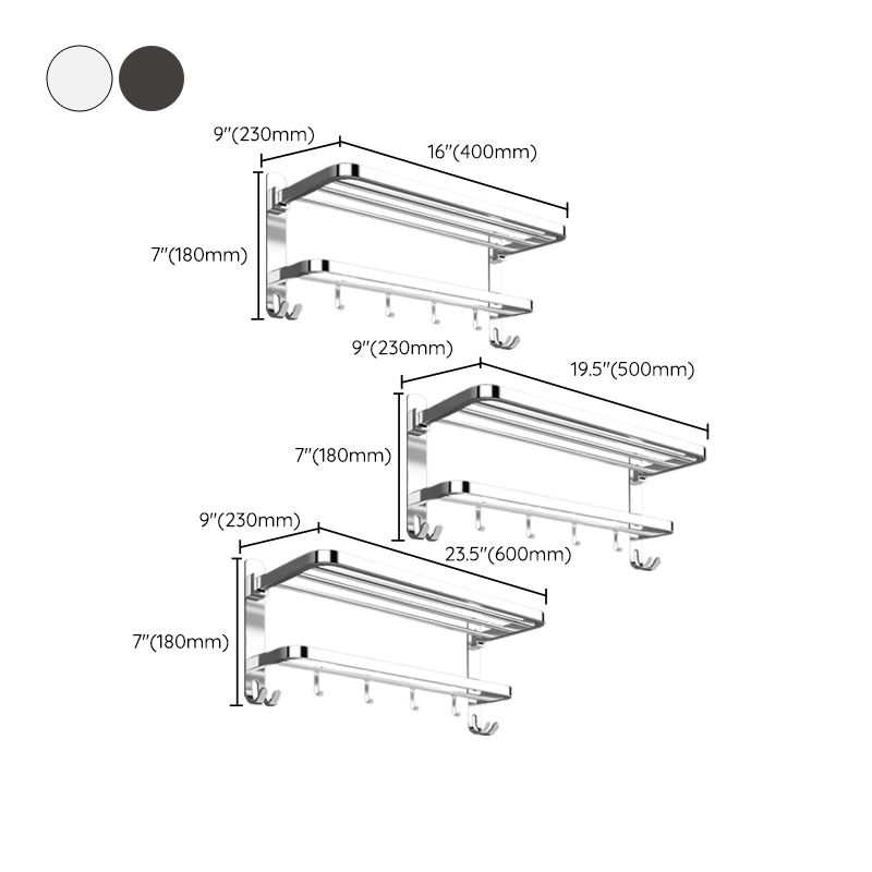 BowLift | Contemporary Chrome Bathroom Hardware Set Polished Chrome Bathroom Set Made of Stainless Steel