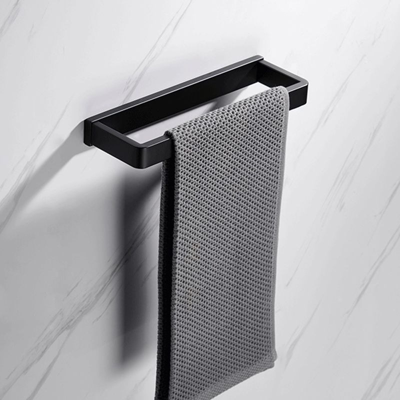 BowLift | Matte Black 5-piece modern bathroom accessory as individual piece or as set with towel bar