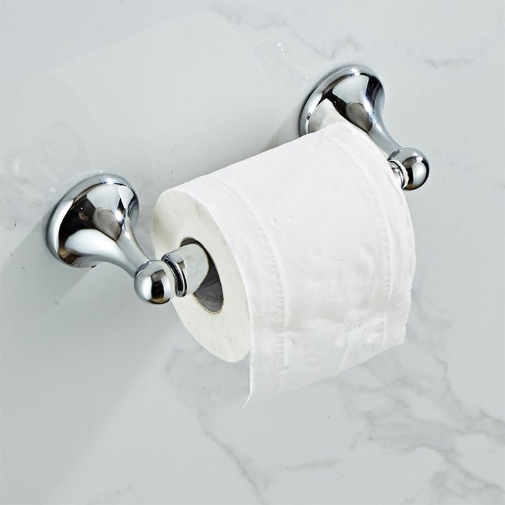 BowLift | Metal Bathroom Set Traditional Style Chrome Bathroom Accessories Set