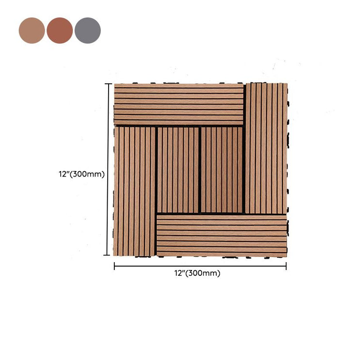 BowLift | Rectangular constructed tiles water-resistant parquet flooring for balcony