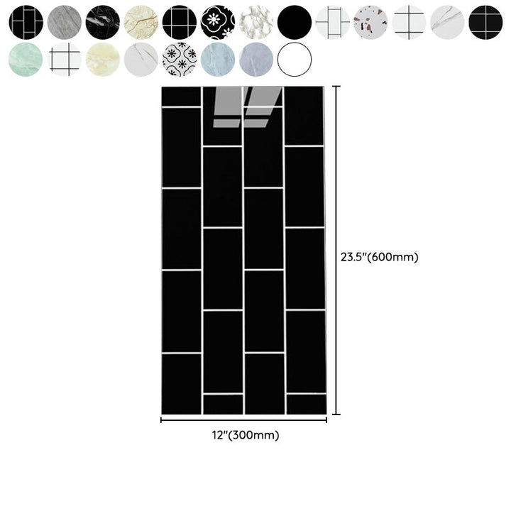 BowLift | Floor Wall Tiles Marble Pattern Wallpaper Rectangular Bathroom Kitchen Wallpaper