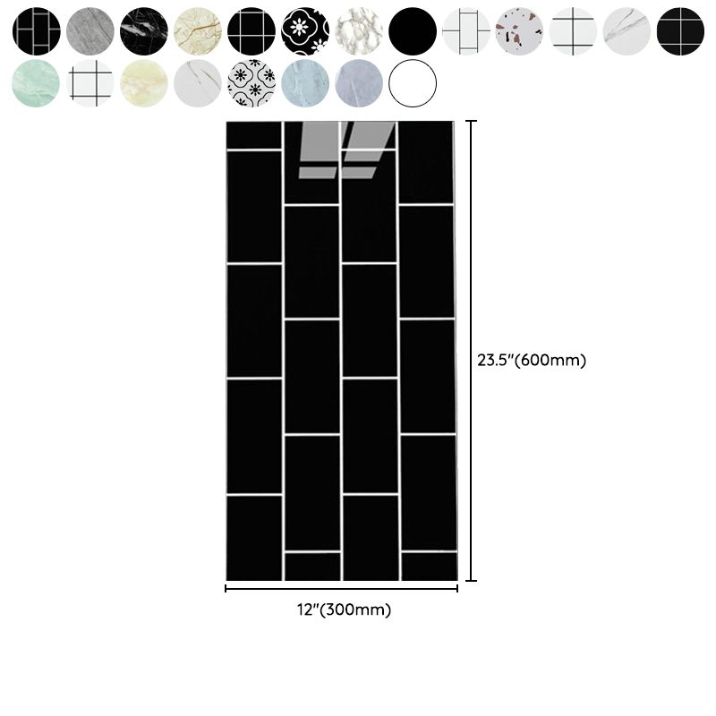 BowLift | Floor Wall Tiles Marble Pattern Wallpaper Rectangular Bathroom Kitchen Wallpaper