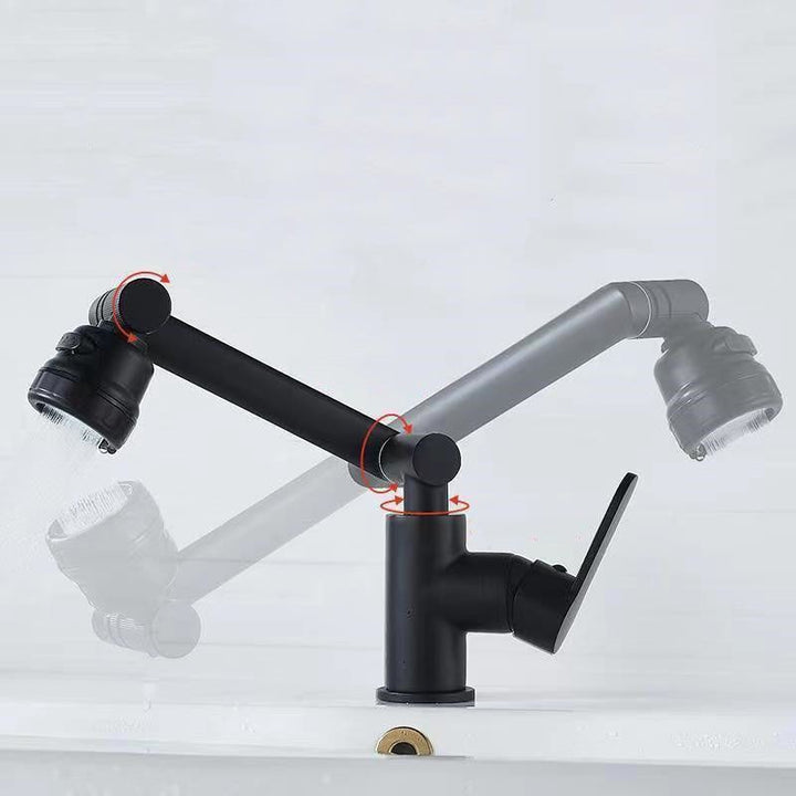 BowLift | Modern Basin Mixer Stainless Steel Lever Handle Low Arc Basin Mixer