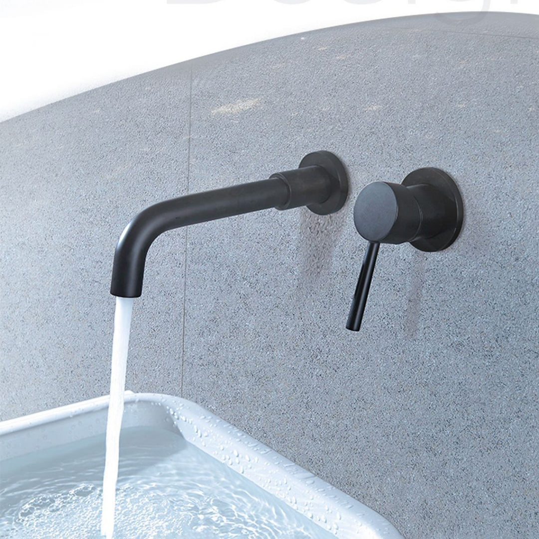 BowLift | Wall-mounted faucet Glam Style sink bathroom faucet with lever handle