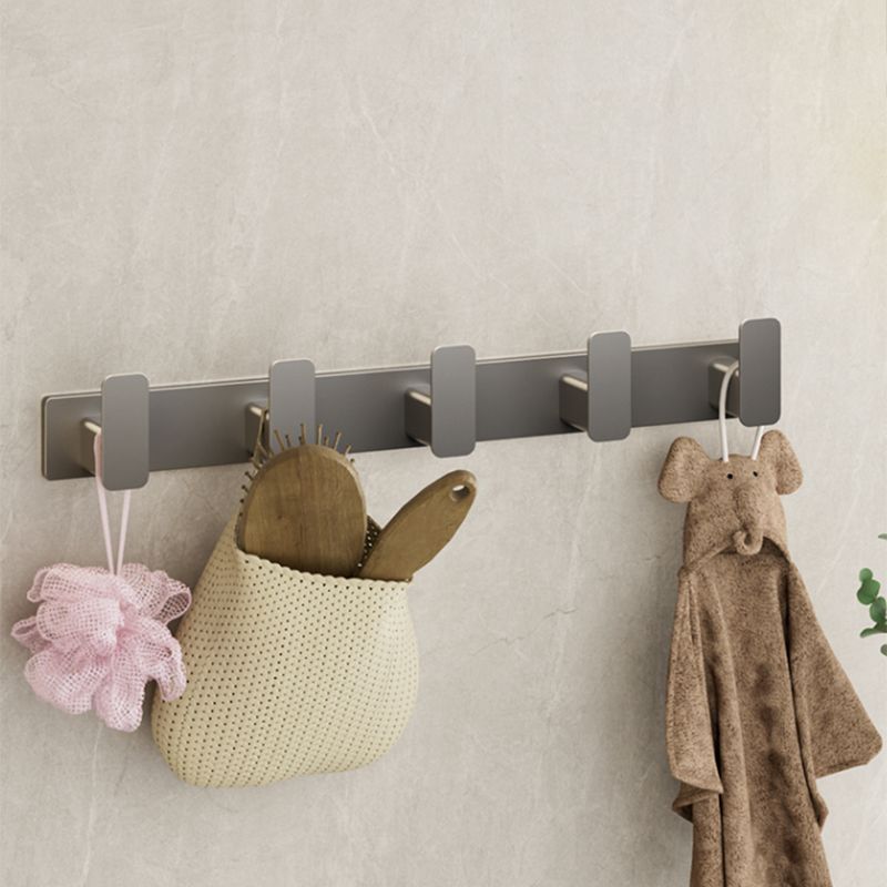 BowLift | Modern Gray Bathroom Accessory Set Bathroom Shelf Towel Bar Bathroom Accessory Set