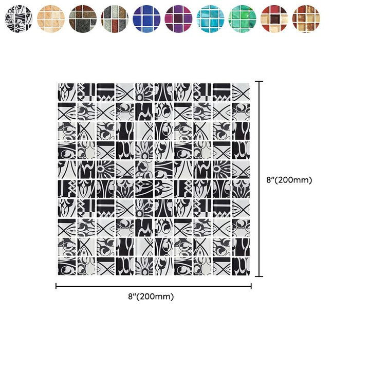 BowLift | Mosaic Tile Wallpaper PVC Waterproof Peel and Stick Wall Tile with Square Shape