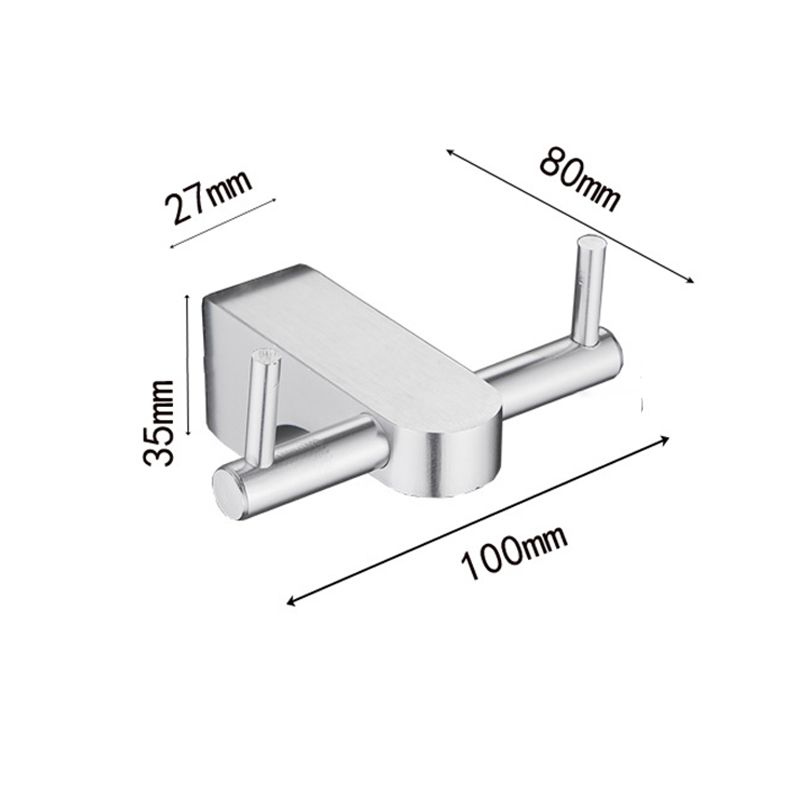 BowLift | 6-piece Chrome Bathroom Accessory as Individual Piece or as Set with Towel Ring Bar