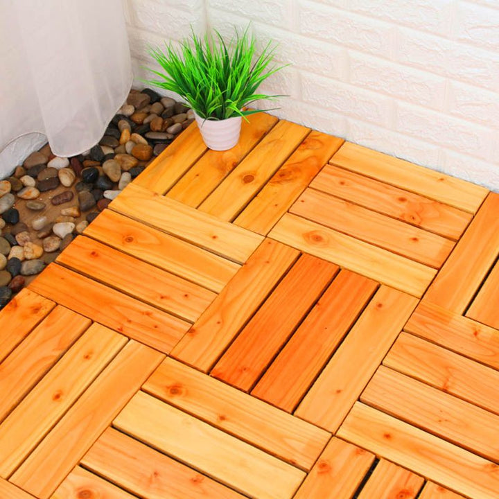 BowLift | Connection Patio Floor Tiles Made of Solid Wood Patio Floor Tiles