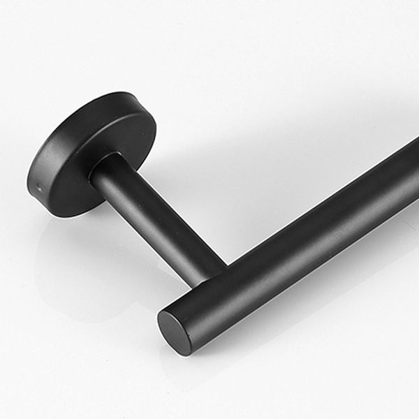 BowLift | Modern Bathroom Hardware Set in Stainless Steel Brushed Chrome Towel Bar/Ring & Bathrobe Hook