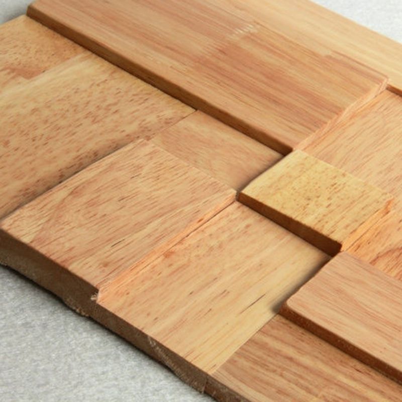 BowLift | Mosaic Wood Wall Cladding Glue Living Room Modern Style Wood Plank