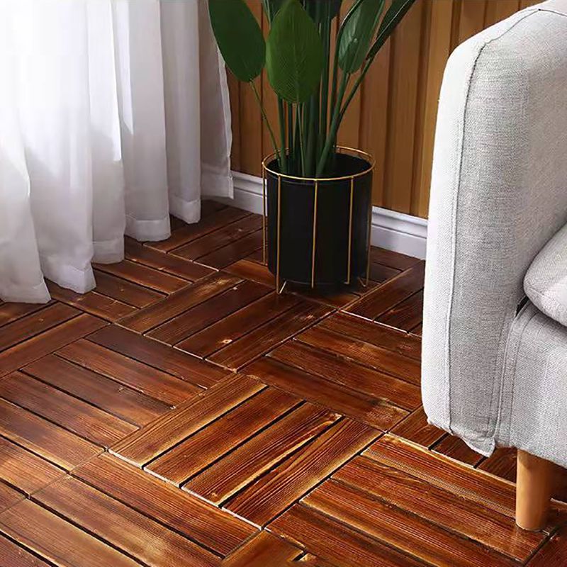 BowLift | 4-Slat Wood Floor Tiles Interlocking Installation Floor Tiles
