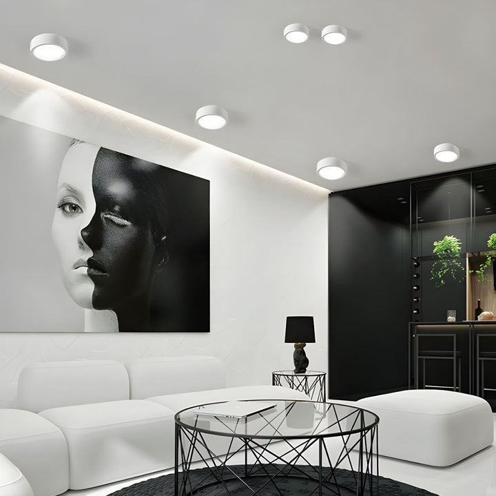 BowLift | LED Flush Mount Ceiling Light - Nordic Style Fixture for Indoor Spaces & Modern Home Decor