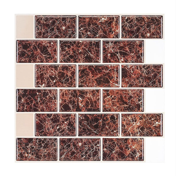 BowLift | Pattern Matte Color Stone Peel and Stick Mosaic Tile Peel and Stick Tile Set of 2