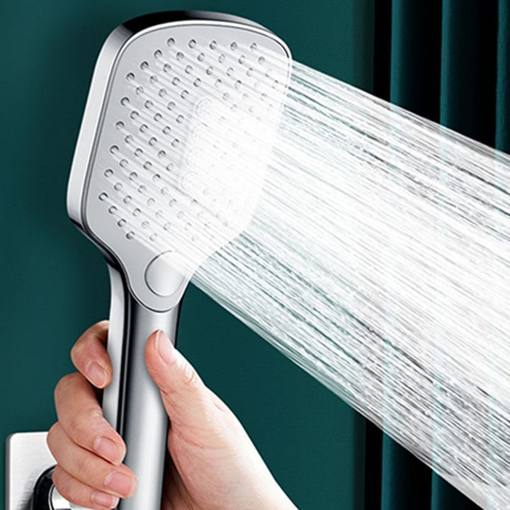 BowLift | Rectangular Self-Cleaning Hand Shower Adjustable Spray Pattern Wall-Mounted Hand Shower