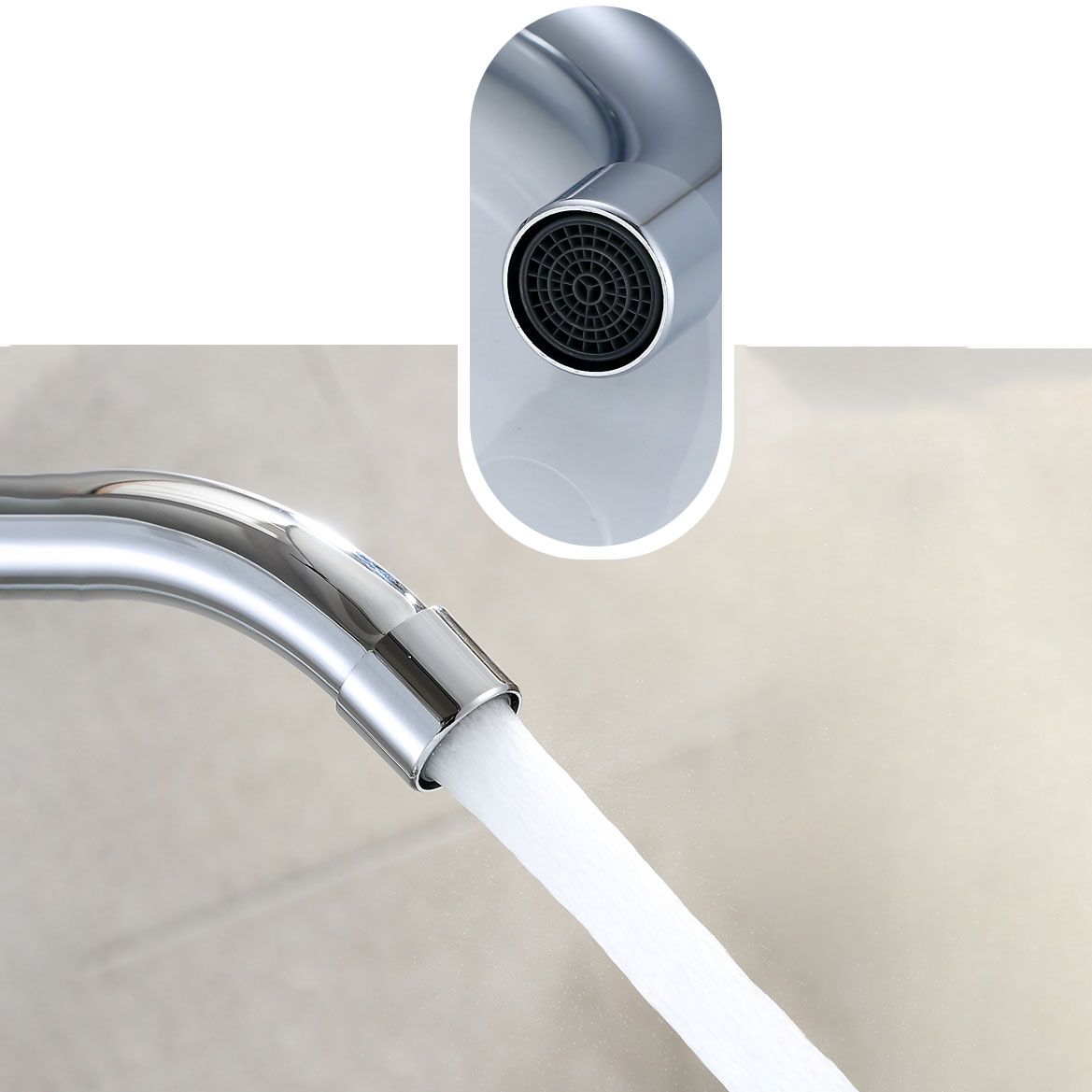 BowLift | Three-Hole Centerset Bathroom Sink Faucet Contemporary Brass Faucet