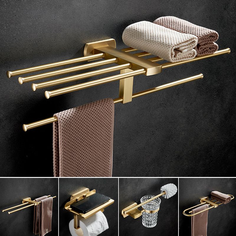 BowLift | Traditional Golden Bath Accessories Set Brass Bathroom Accessories Kit