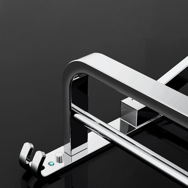 BowLift | Modern Bathroom Accessory Set Silver Metal Bathroom Accessory