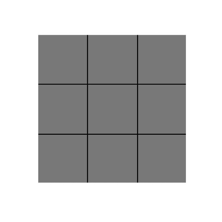 BowLift | Modern Square Grid Single Plate Plastic Peel & Stick Field Tile