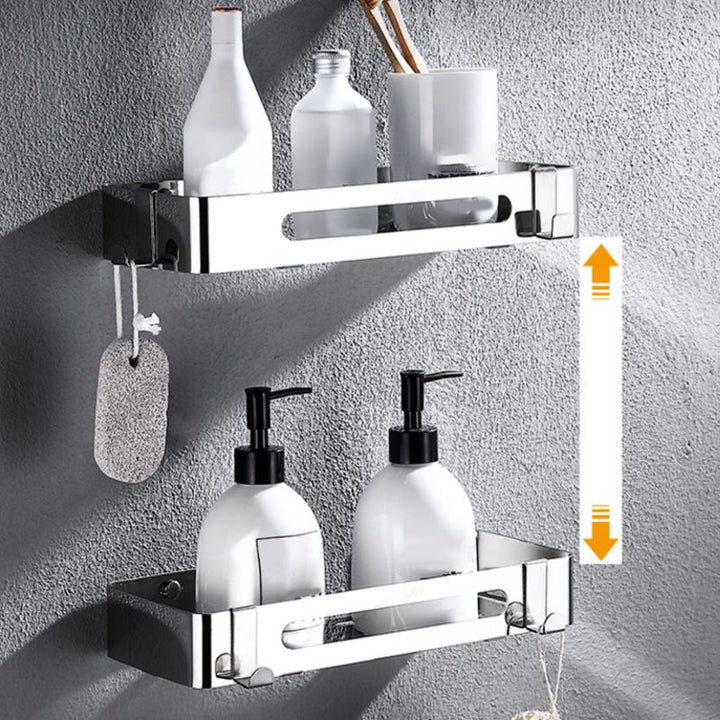 BowLift | Modern Stainless Steel Bathroom Shelf Paper Holder Bathroom Accessory Set