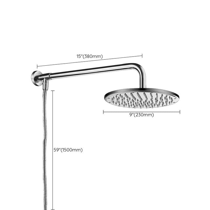 BowLift | Contemporary Style Shower Head Bathroom Fixed Shower Head with Round and Square Shape