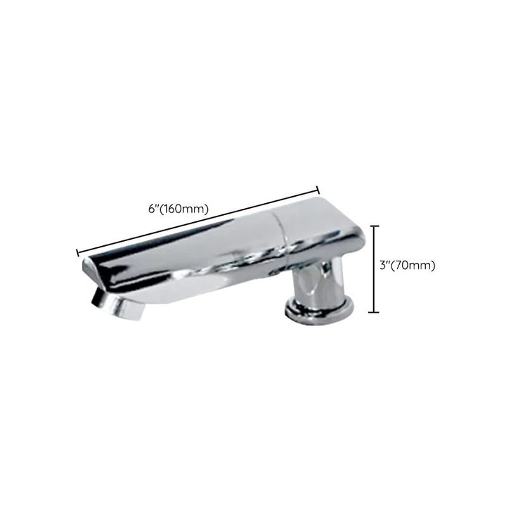 BowLift | Wall-mounted Copper Roman Bathtub Faucet Low Arc Roman Bathtub Filler Trim