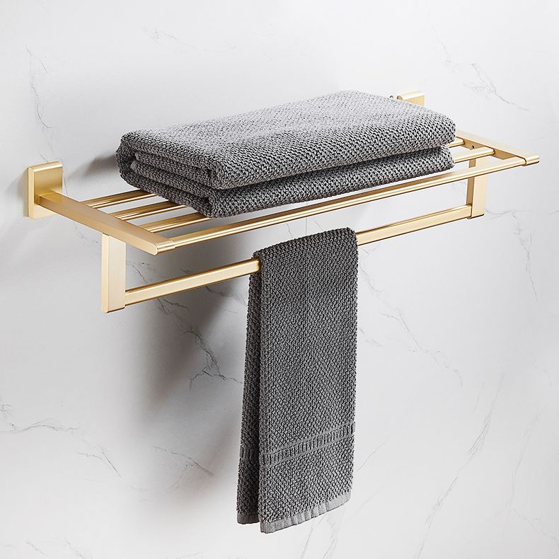BowLift | Golden Modern 5-piece Bathroom Accessories Set Brushed Brass Towel Holder/Paper Holder