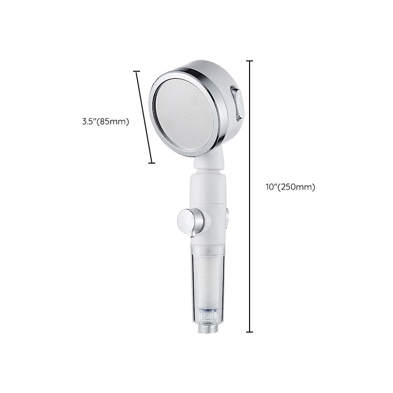 BowLift | Modern Handheld Shower Head Silver Round Standard Shower Heads
