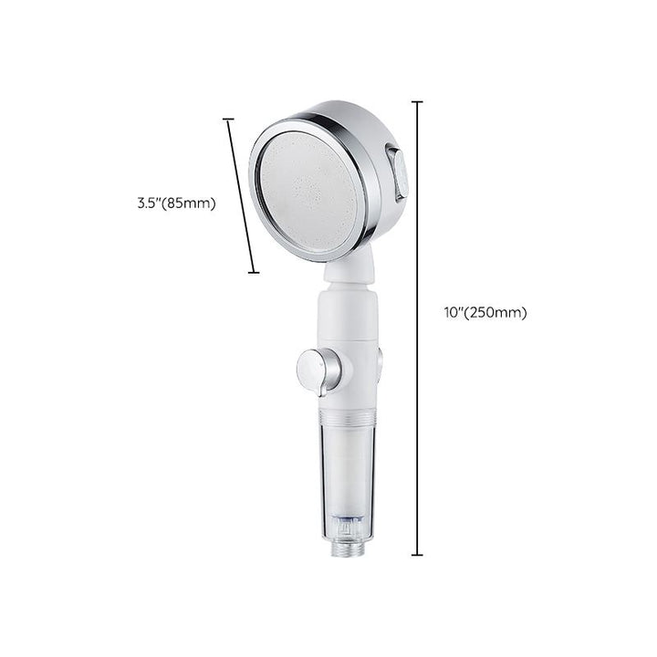 BowLift | Modern Handheld Shower Head Silver Round Standard Shower Heads