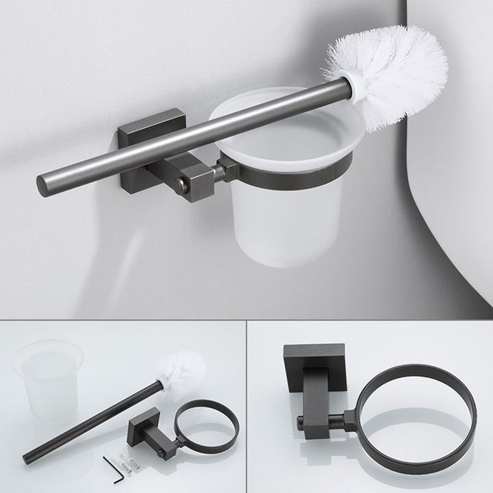 BowLift | Modern Bathroom Accessories Hardware Set Gray Bathroom Hardware Set