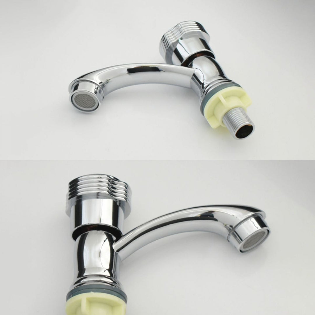 BowLift | Modern bathroom faucet chrome knob handle with water hose sink faucet