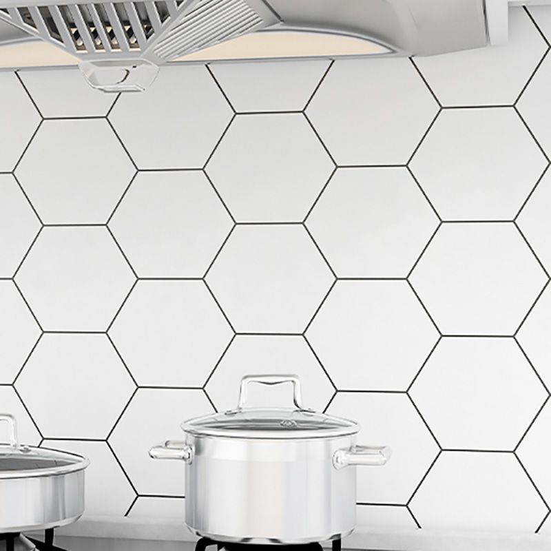 BowLift | Modern Peel & Stick PVC Tile Grid Pattern Self-Adhesive Wallpaper