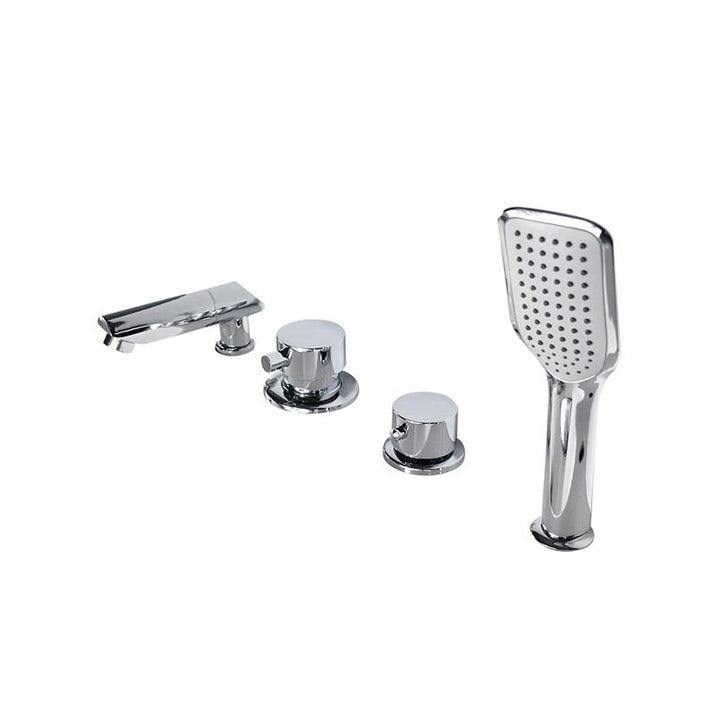 BowLift | Wall-mounted Copper Roman Bathtub Faucet Low Arc Roman Bathtub Filler Trim