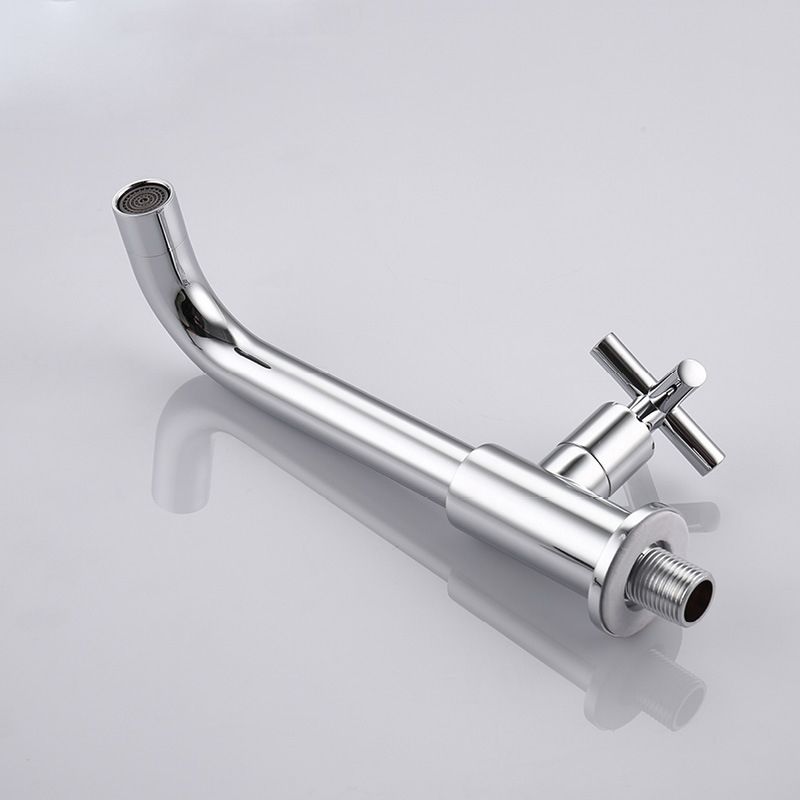 BowLift | Glam Wall-mounted Bathroom Faucet Copper Single Handle Low Arc Basin Faucet for Bathroom