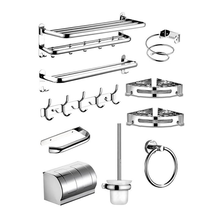 BowLift | modern bathroom accessories set stainless steel towel holder bathroom shelf bathroom set