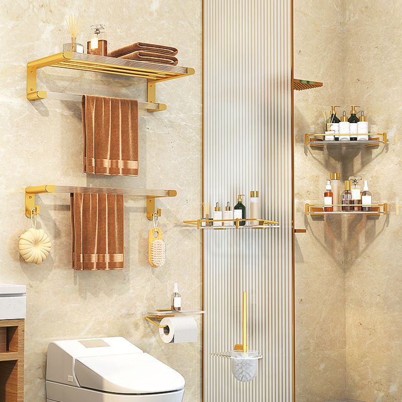 BowLift | Modern 7-piece Bathroom Accessory Set Metal Bathroom Set in Gold