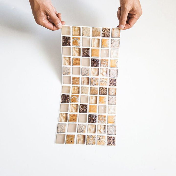 BowLift | Plastic Peel & Stick Mosaic Tiles Mosaic Wallpaper with Square Shape