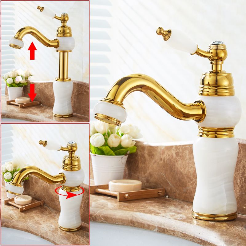 BowLift | Glam Basin faucet Lever handle Low arch basin faucet Bathroom faucet