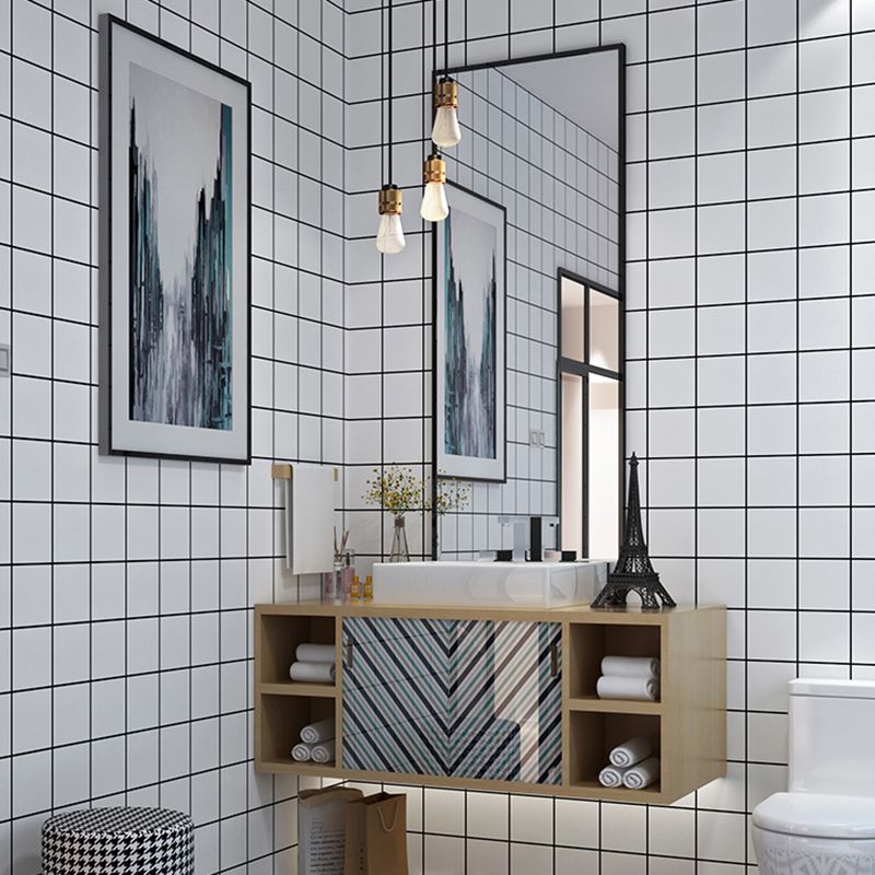 BowLift | PVC Rectangular 12" X 23" 5-Pack Peel & Stick Mosaic Tile Kitchen and Bathroom Backsplash