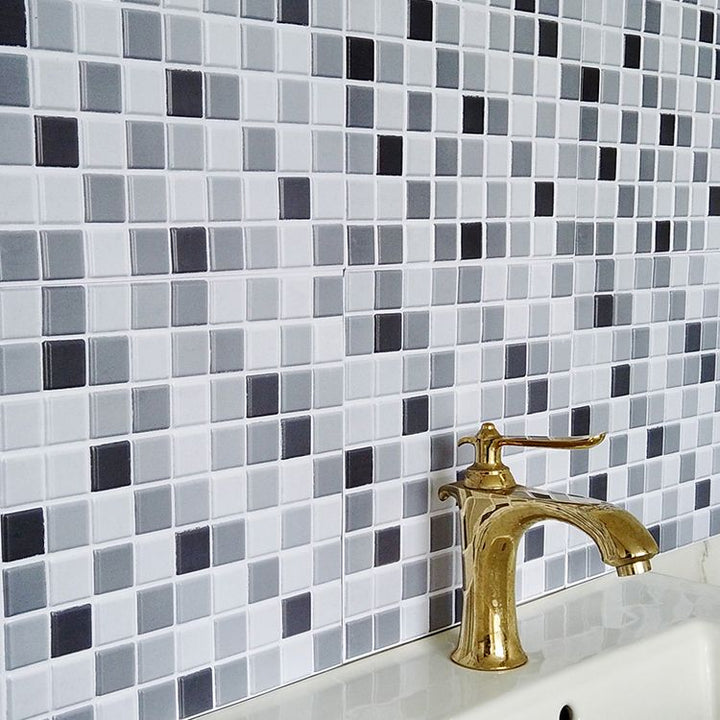 BowLift | PVC Peel & Stick Mosaic Tile Square Shape Mosaic Tiles Wallpaper