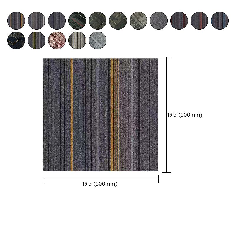 BowLift | Dark Color Level Loop Carpet Tile Non-Slip Self-Adhesive Indoor Office Carpet Tiles