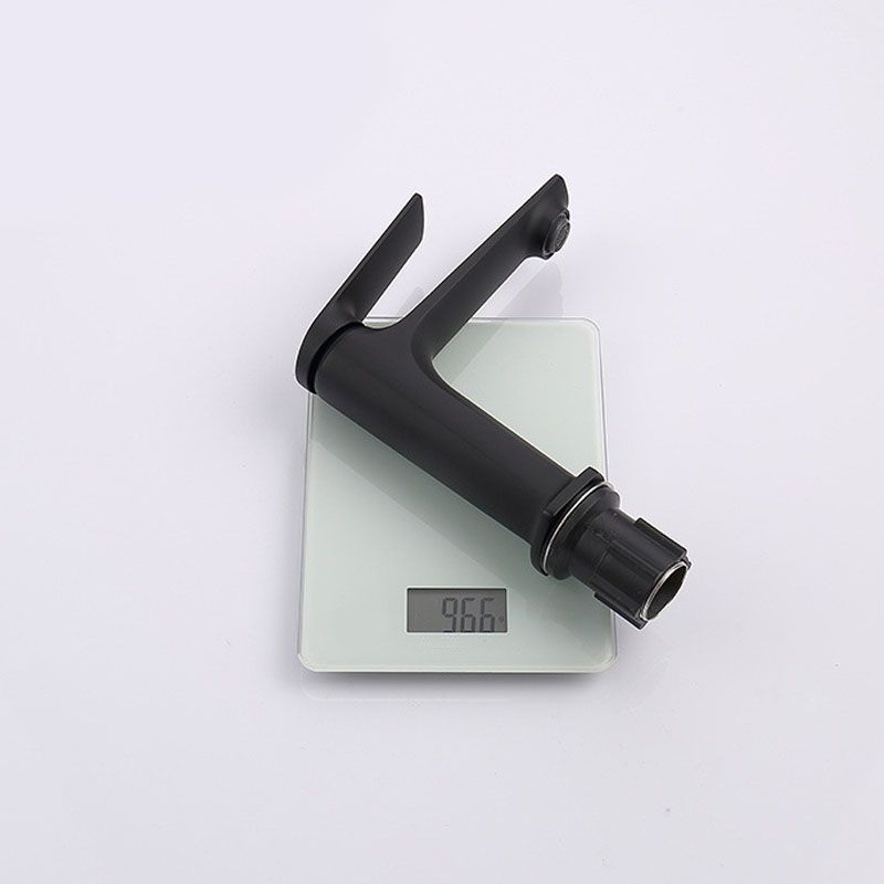 BowLift | Modern faucet brass lever handles low arc sink bathroom faucet