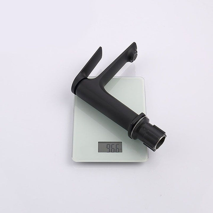 BowLift | Modern faucet brass lever handles low arc sink bathroom faucet