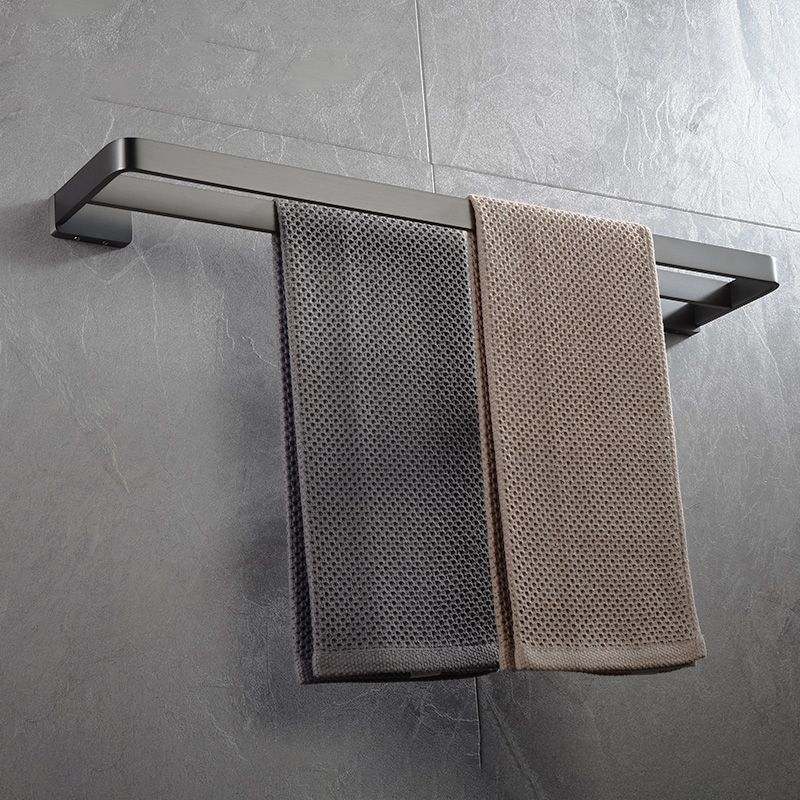 BowLift | Gray metal modern bathroom accessories as a single piece or as a set
