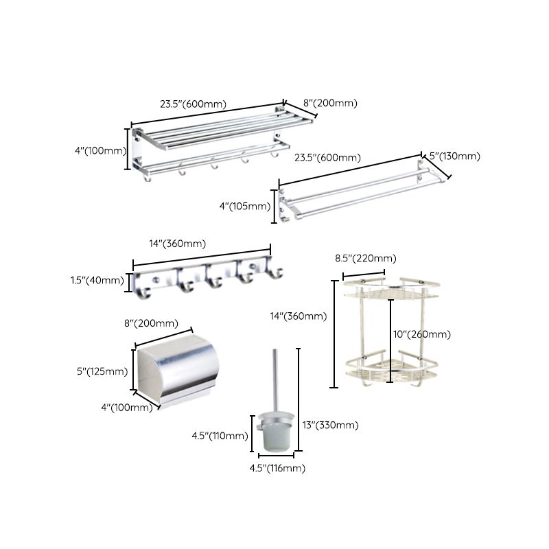 BowLift | Modern Stainless Steel Paper Holder Bathroom Shelf Bathroom Accessories Set